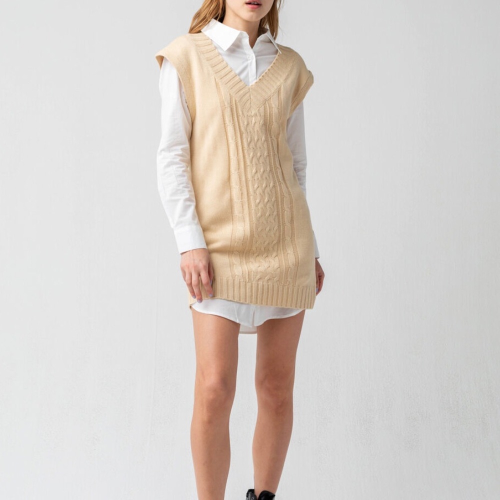 West of Melrose • Come On Oversized‎ Vest Dress
